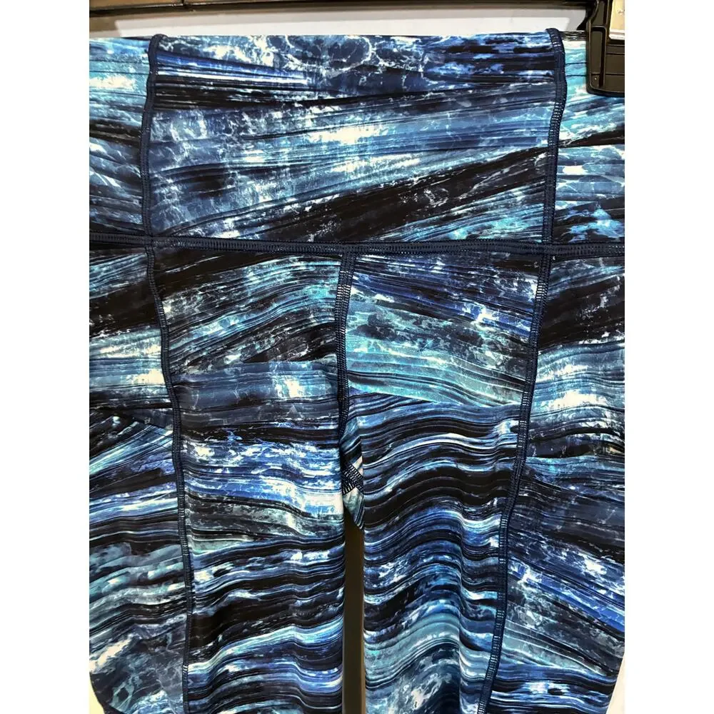Lululemon Fast Free Speed Crop II Nulux Shorelines Leggings 4 Gorpcore - Picture 3 of 6